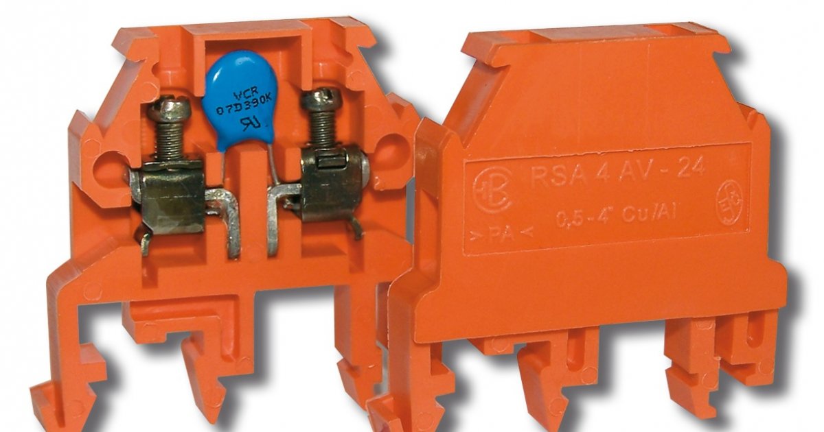 Terminal block with varistor RSA 4 AV24V ElektroBecov.cz