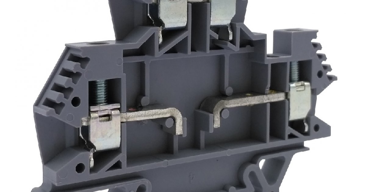 Terminal block EURO D4/P12 (arranged for electronic component